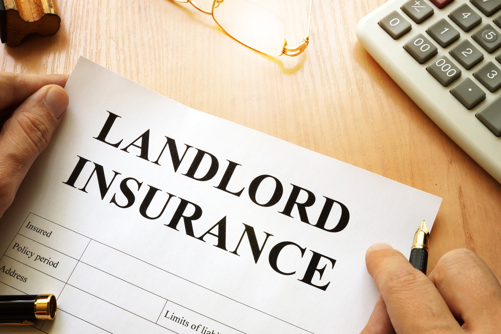 Landlord insurance on a desk
